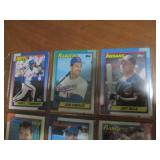 Double Sided Page of Baseball Card Mixed Lot