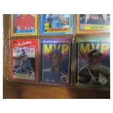 Double Sided Page of Baseball Card Mixed Lot