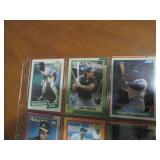 Double Sided Page of Mixed Baseball Card Lot - Donruss, Topps, Fleer & Upper Deck
