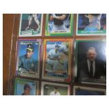 Double Sided Page of Mixed Baseball Card Lot - Donruss, Topps, Fleer & Upper Deck
