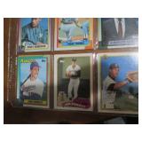 Double Sided Page of Mixed Baseball Card Lot - Donruss, Topps, Fleer & Upper Deck