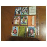 Double Sided Page of Assorted MLB Baseball Cards