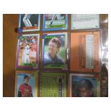 Double Sided Page of Assorted MLB Baseball Cards