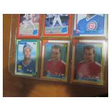 Double Sided Page of Assorted MLB Baseball Cards