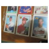 Double Sided Page of Bowman Baseball Card Assortment