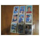 Double Sided Page of Baseball Card Assortment
