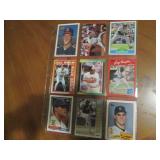 Double Sided Page of Baseball Card Assortment