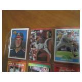 Double Sided Page of Baseball Card Assortment
