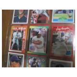 Double Sided Page of Baseball Card Assortment