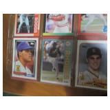 Double Sided Page of Baseball Card Assortment