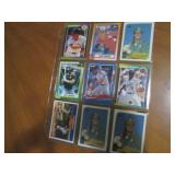 Double Sided Page of Assorted MLB Baseball Cards