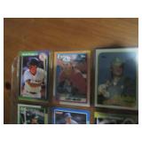 Double Sided Page of Assorted MLB Baseball Cards