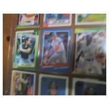 Double Sided Page of Assorted MLB Baseball Cards