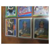 Double Sided Page of Assorted MLB Baseball Cards