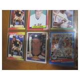 Double Sided Page of Baseball cards