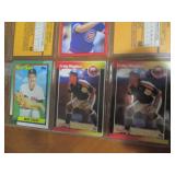 Double Sided Page of Baseball cards