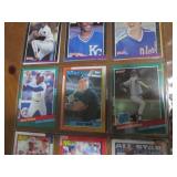 Double Sided Page of Baseball Trading Card Lot in Pocket Page
