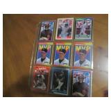 Double Sided Page of Baseball Card Assortment in Pocket Pages