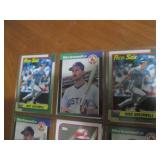 Double Sided Page of Baseball Card Assortment in Pocket Pages