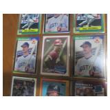 Double Sided Page of Baseball Card Assortment in Pocket Pages