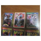 Double Sided Page of Baseball Card Assortment in Pocket Pages