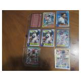 Double Sided Page of Vintage Baseball Card Mixed Lot