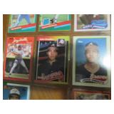 Double Sided Page of Vintage Baseball Card Mixed Lot