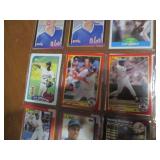 Double Sided Page of Vintage Baseball Card Lot