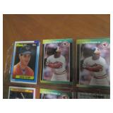 Double Sided Page of Vintage Baseball Card Lot