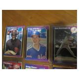 Double Sided Page of Vintage Baseball Card Lot