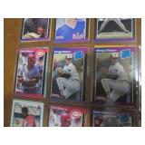 Double Sided Page of Vintage Baseball Card Lot