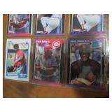 Double Sided Page of Vintage Baseball Card Lot