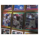 Double Sided Page of Vintage Baseball Card Lot