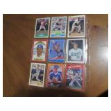 Double Sided Page of Baseball Card Assortment