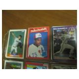 Double Sided Page of Baseball Card Assortment
