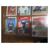 Double Sided Page of Baseball Card Assortment