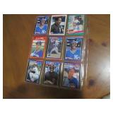 Double Sided Page of Baseball Trading Card Assortment in Pocket Page