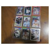 Double Sided Page of Baseball Trading Card Assortment in Pocket Page