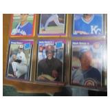 Double Sided Page of Baseball Trading Card Assortment in Pocket Page