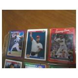Double Sided Page of Baseball Trading Card Assortment in Pocket Page