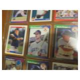 Double Sided Page of Baseball Trading Card Assortment in Pocket Page