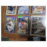 Double Sided Page of Baseball Trading Card Assortment in Pocket Page