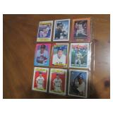 Double Sided page of sports cards featuring Wade Boggs, Roger Clemons, Will Clark, Mark Grace, Larry Johnson and more!!
