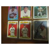 Double Sided page of sports cards featuring Wade Boggs, Roger Clemons, Will Clark, Mark Grace, Larry Johnson and more!!