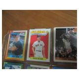 Double Sided page of sports cards featuring Wade Boggs, Roger Clemons, Will Clark, Mark Grace, Larry Johnson and more!!