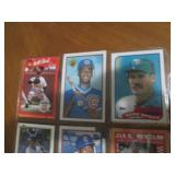 Double Sided Page of Mixed Baseball Card Assortment in Binder Page