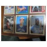 Double Sided Page of Mixed Baseball Card Assortment in Binder Page