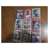 Double Sided Page of Mixed Baseball Card Lot in Page