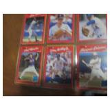 Double Sided Page of Mixed Baseball Card Lot in Page