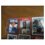 Double Sided Page of Mixed Baseball Card Lot in Page
